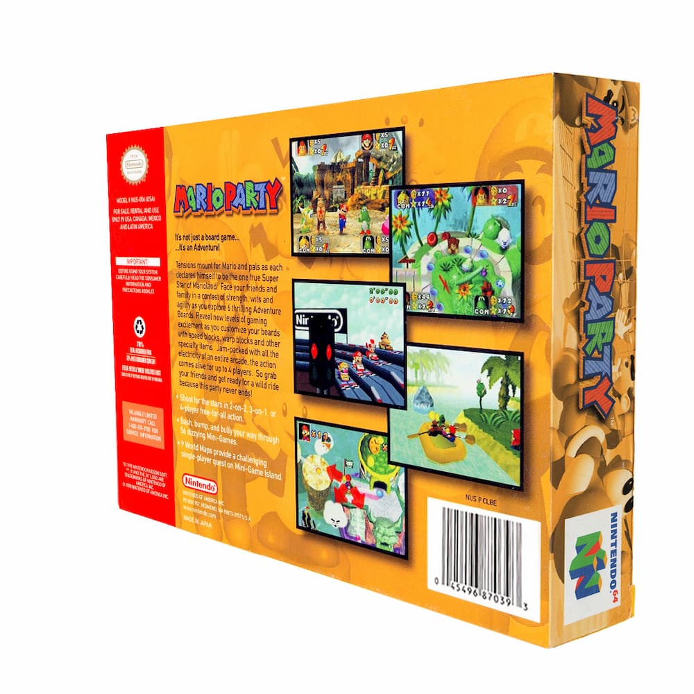 Nintendo Mario Party Nintendo 64 Físico En Caja Con Manual - imagen 4