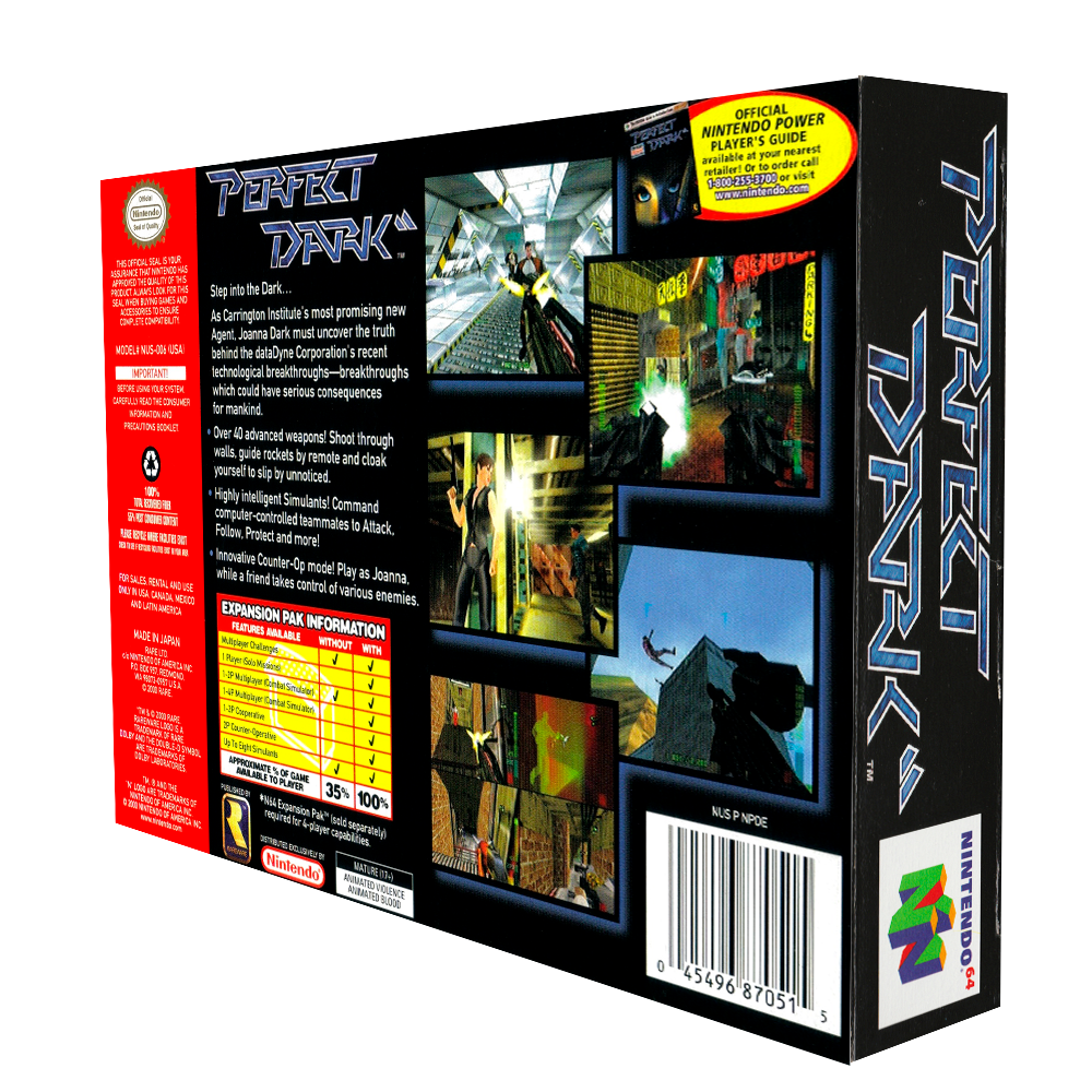 Nintendo Perfect Dark N64 Físico En Caja Con Manual Nintendo 64 - imagen 3