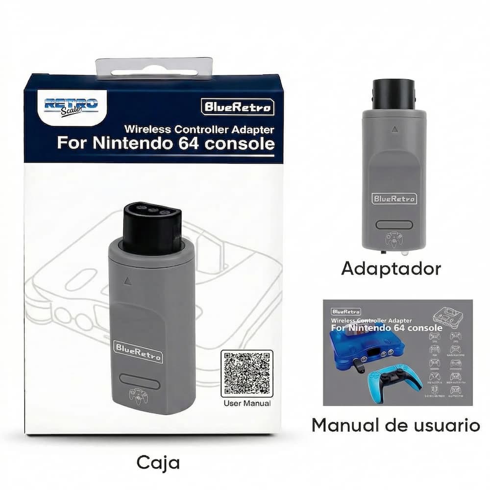 Adaptador Blueretro 1 Mando Bluetooth Nintendo64 Servitae — vista 7