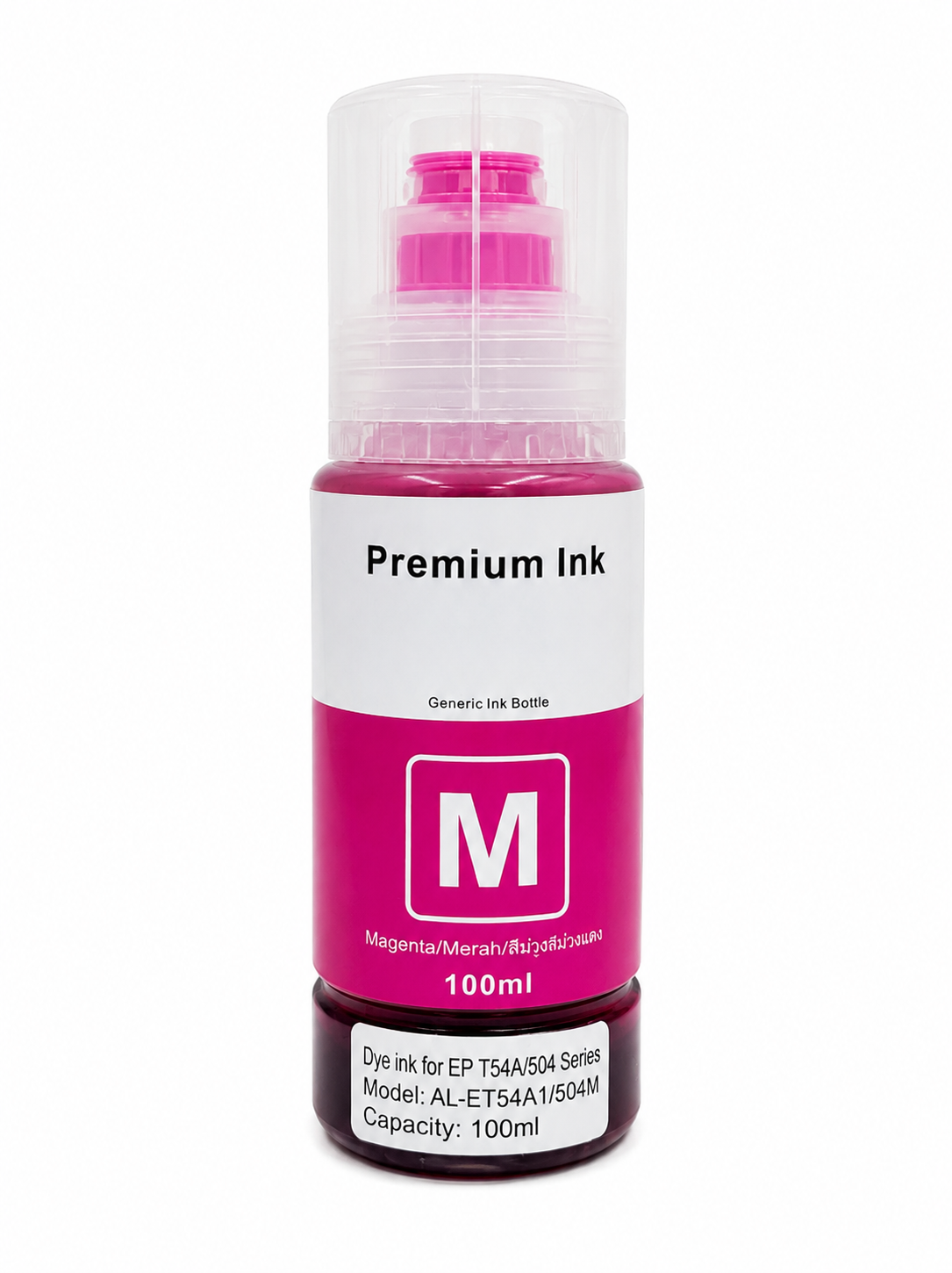 Bote de Tinta Magenta 100 ml Compatible para EP T544/T504