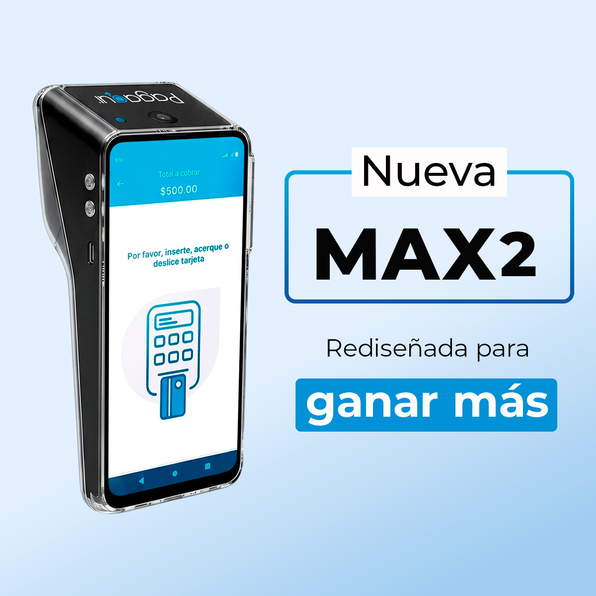 Terminal Max Nfc Emv Imprime Recibos Sin Renta Mensual — vista 6 de 6