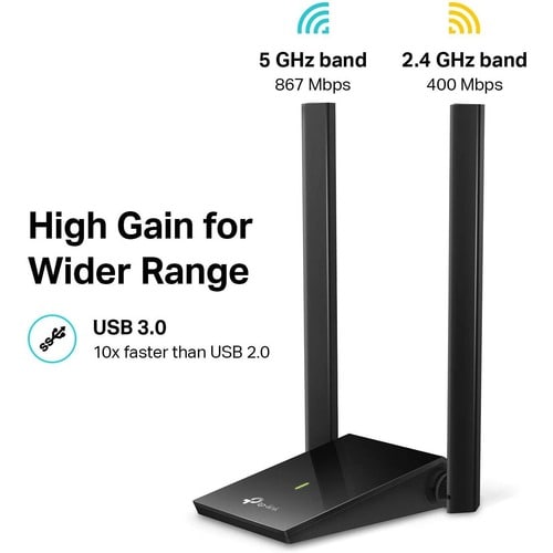 Antena Wi-fi Doble Banda Usb Archer T4u Plus Ac1300 Tp-link