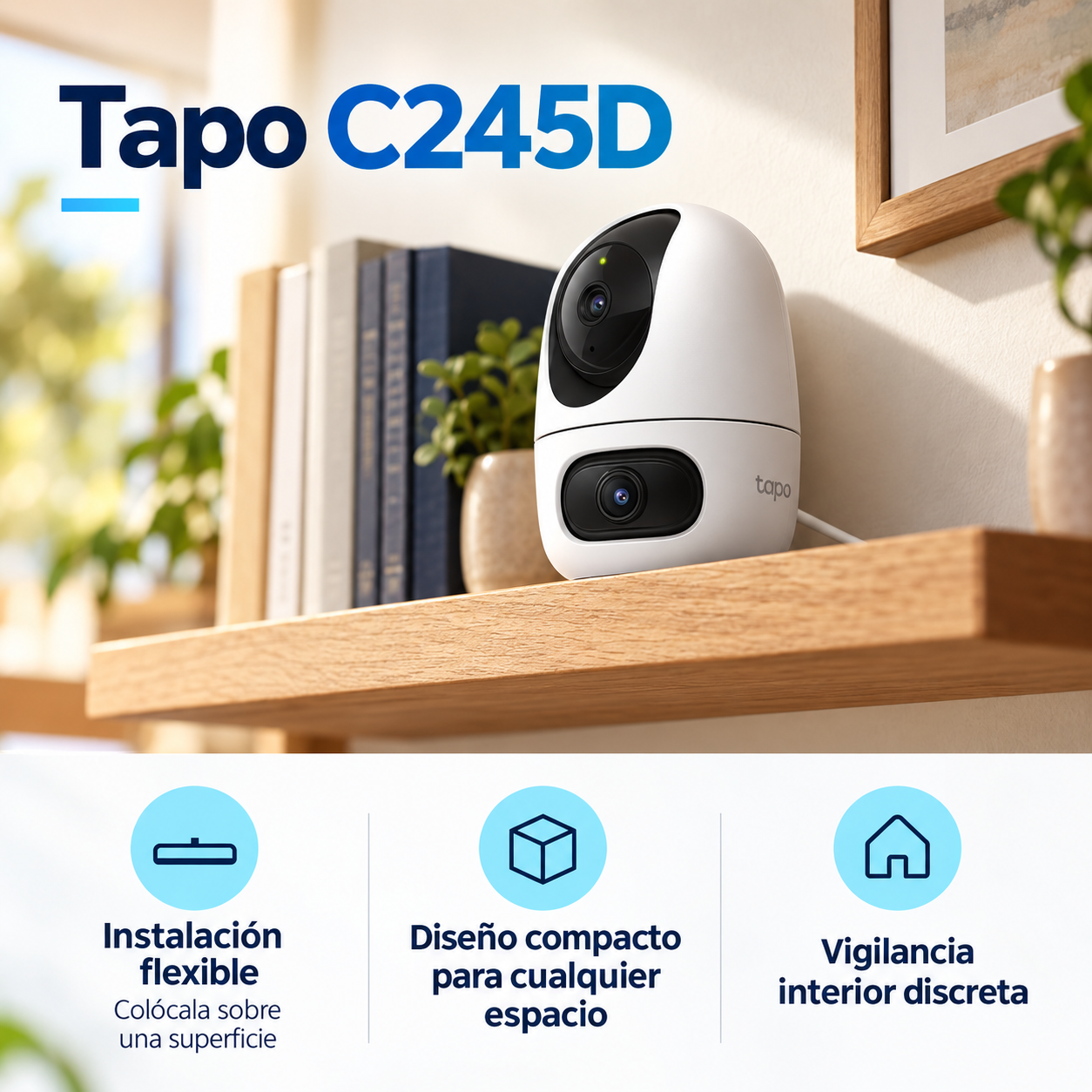 Tp-link Tapo C245d Cámara De Seguridad Wifi Interior-app Tap