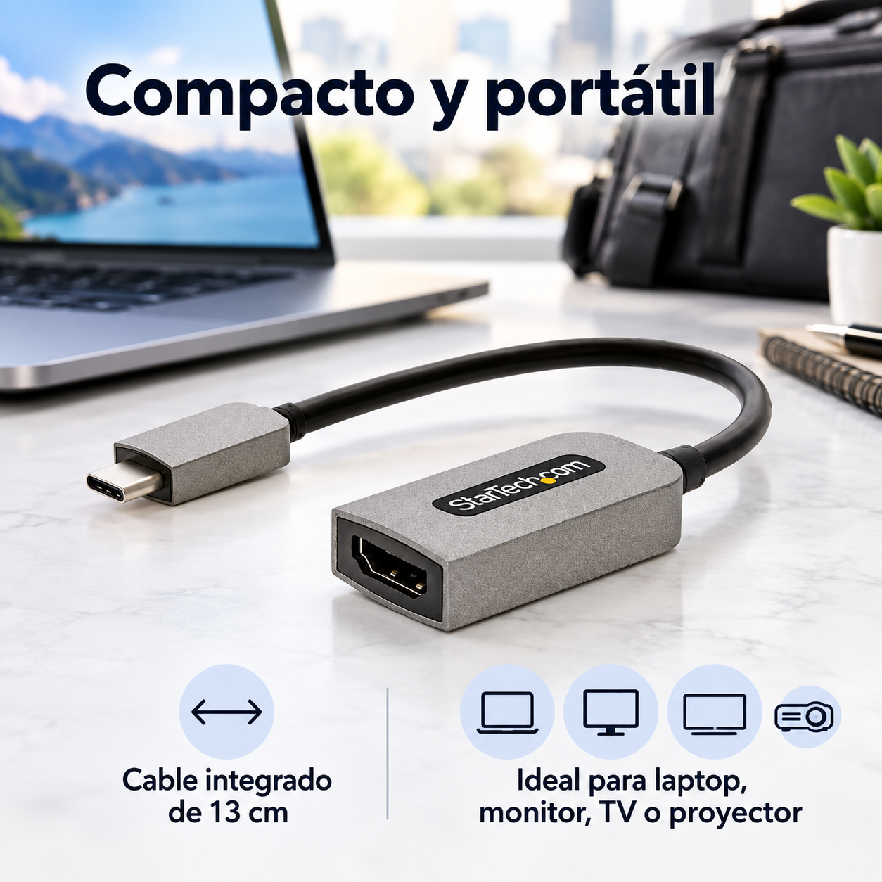 Adaptador Usb C A Hdmi De Video 4k 60hz Usbc-hdmi — vista 3 de 6