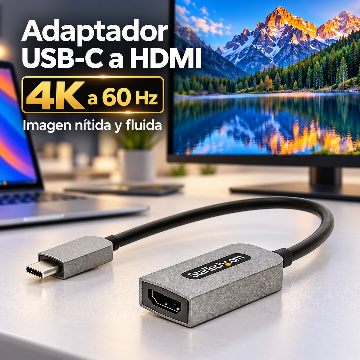 Adaptador Usb C A Hdmi De Video 4k 60hz Usbc-hdmi — vista 6 de 6
