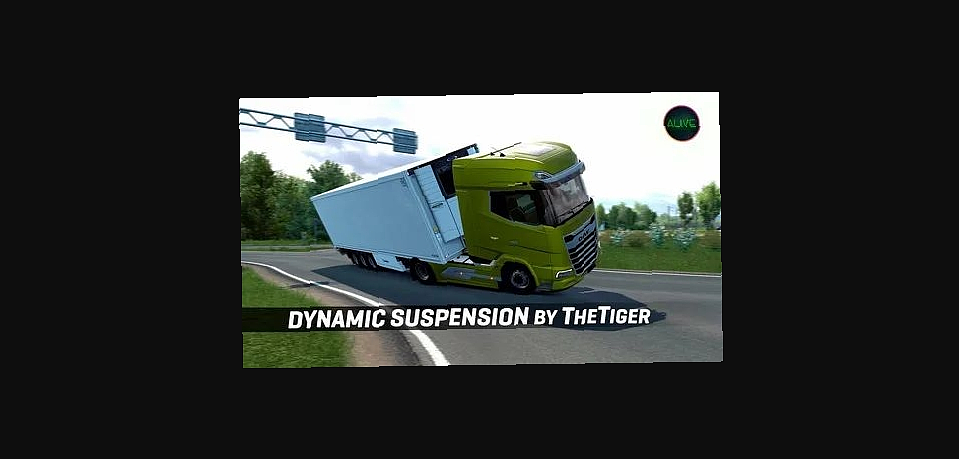 МОД Обновленная динамическая подвеска v6.4.5.8 ДЛЯ EURO TRUCK SIMULATOR 2