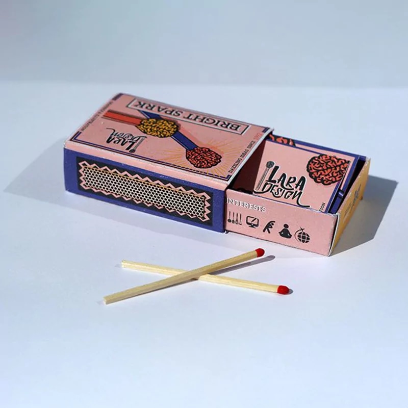 printed match box