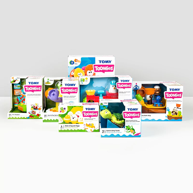 multiple display toy boxes