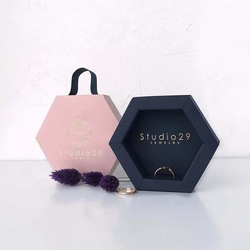 Hexagon Jewelry Boxes with handle