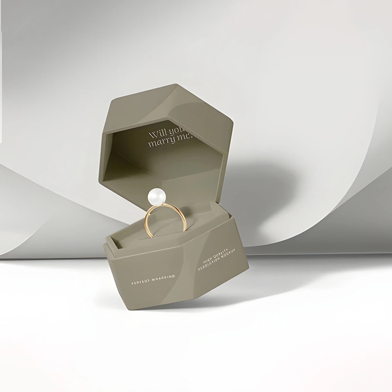 tuck top Hexagon Jewelry Box