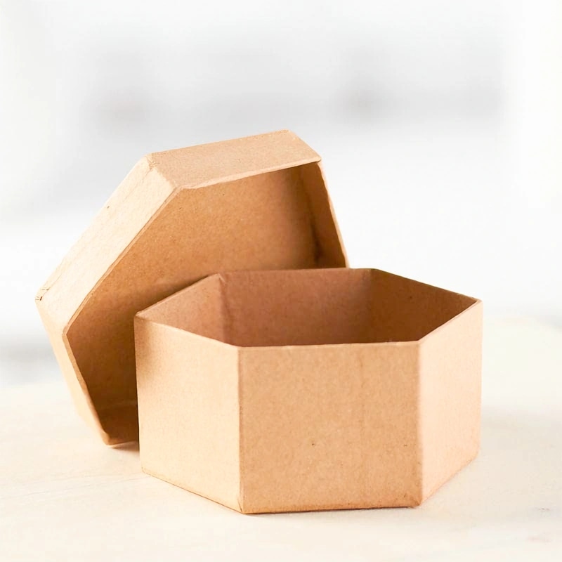 kraft hexagon boxes