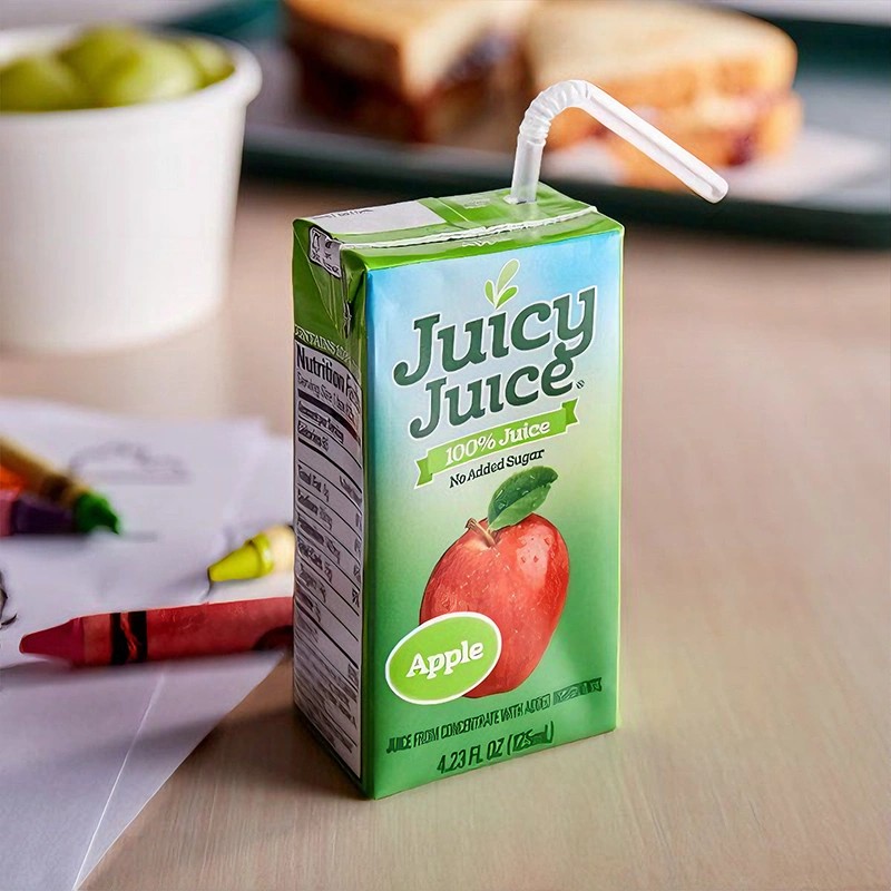 cardboard juice box