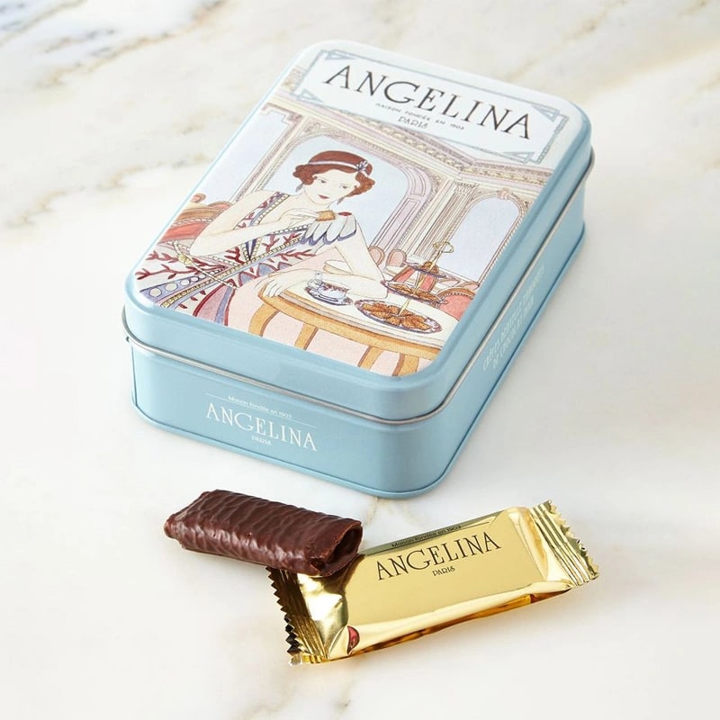 two piece Chocolate inside Tin Box