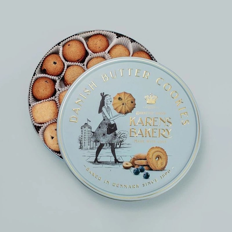 Custom printed Cookie Tin Boxes with insert