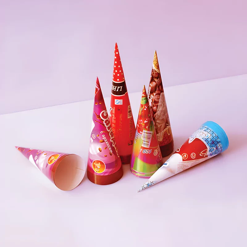 Cone Box Packaging Custom Cone Sleeves Packaging for Ice Cream- Box Agency