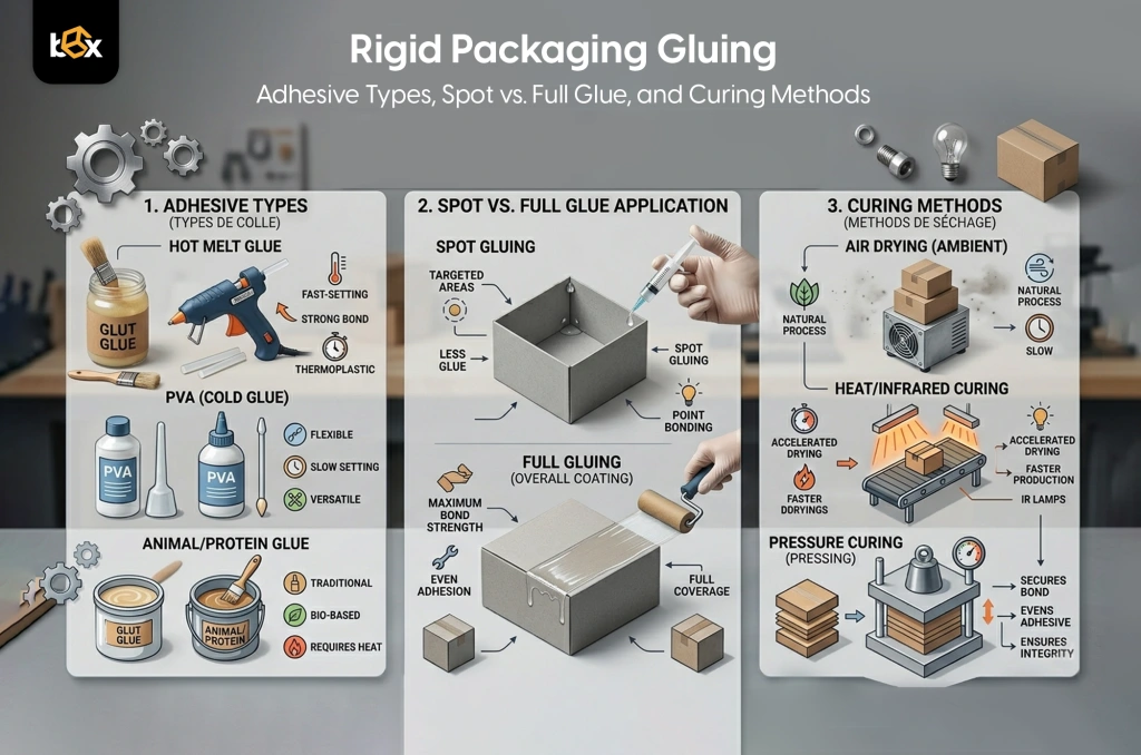 Rigid Packaging Gluing: Adhesive Types, Spot vs. Full Glue, and Curing ...