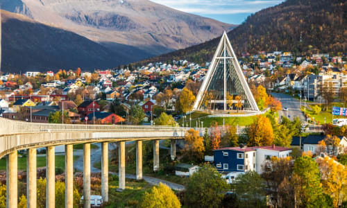 Skjerm med søk etter billige flybilletter i Norge