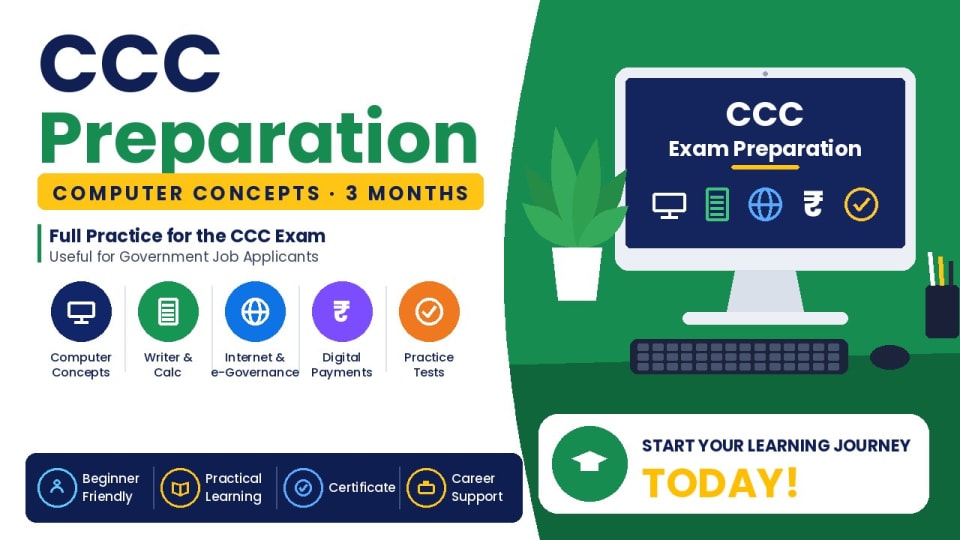 CCC Preparation Course at Guru Computer Institute, Bijnor