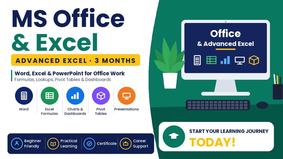 MS Office & Advanced Excel at Guru Computer Institute, Bijnor