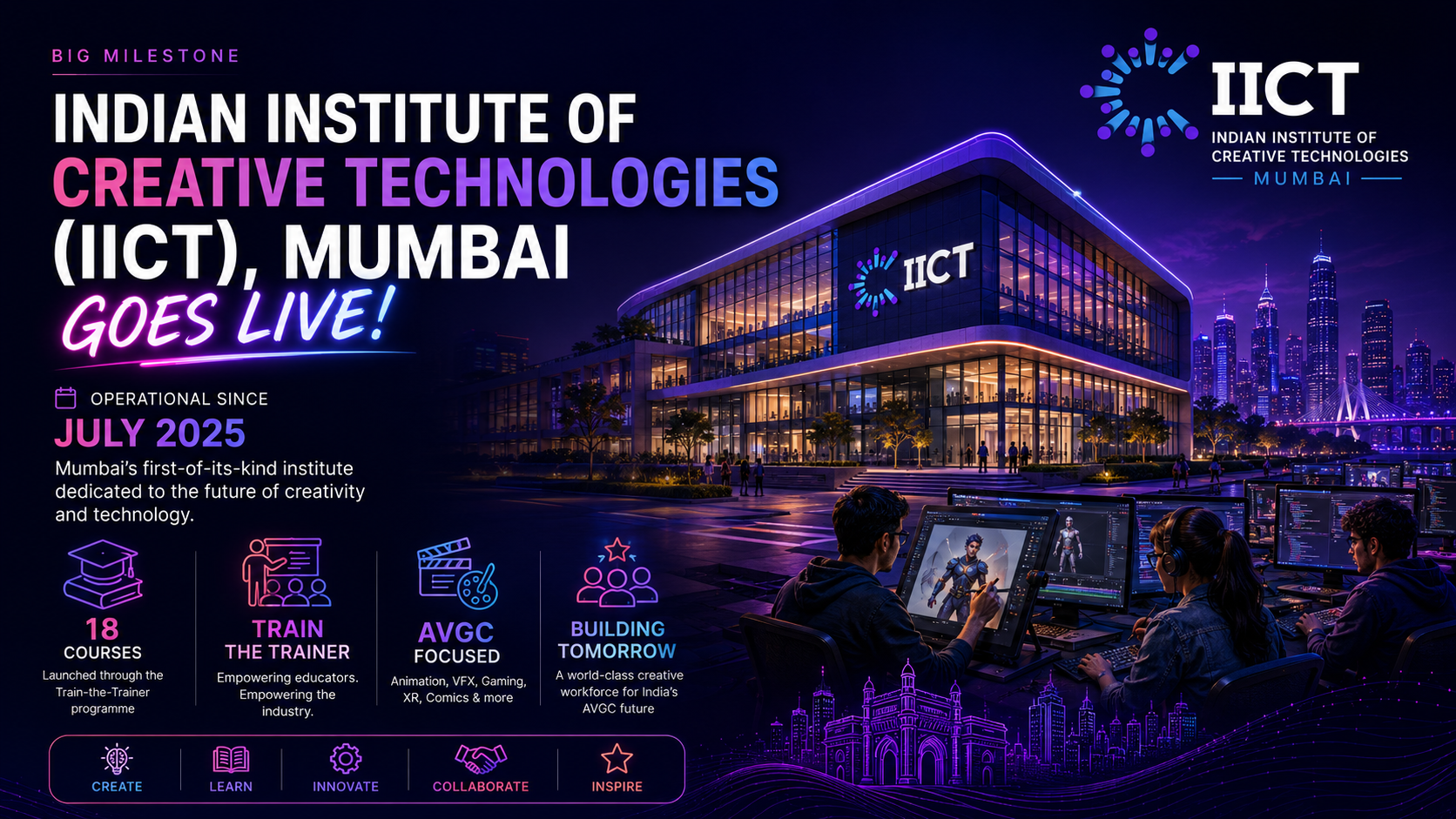 Indian Institute of Creative Technologies Mumbai Goes Live