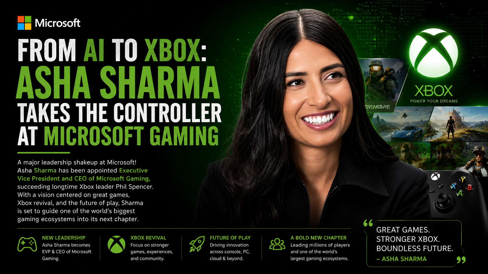 From AI to Xbox: Asha Sharma Takes the Controller at Microsoft Gaming