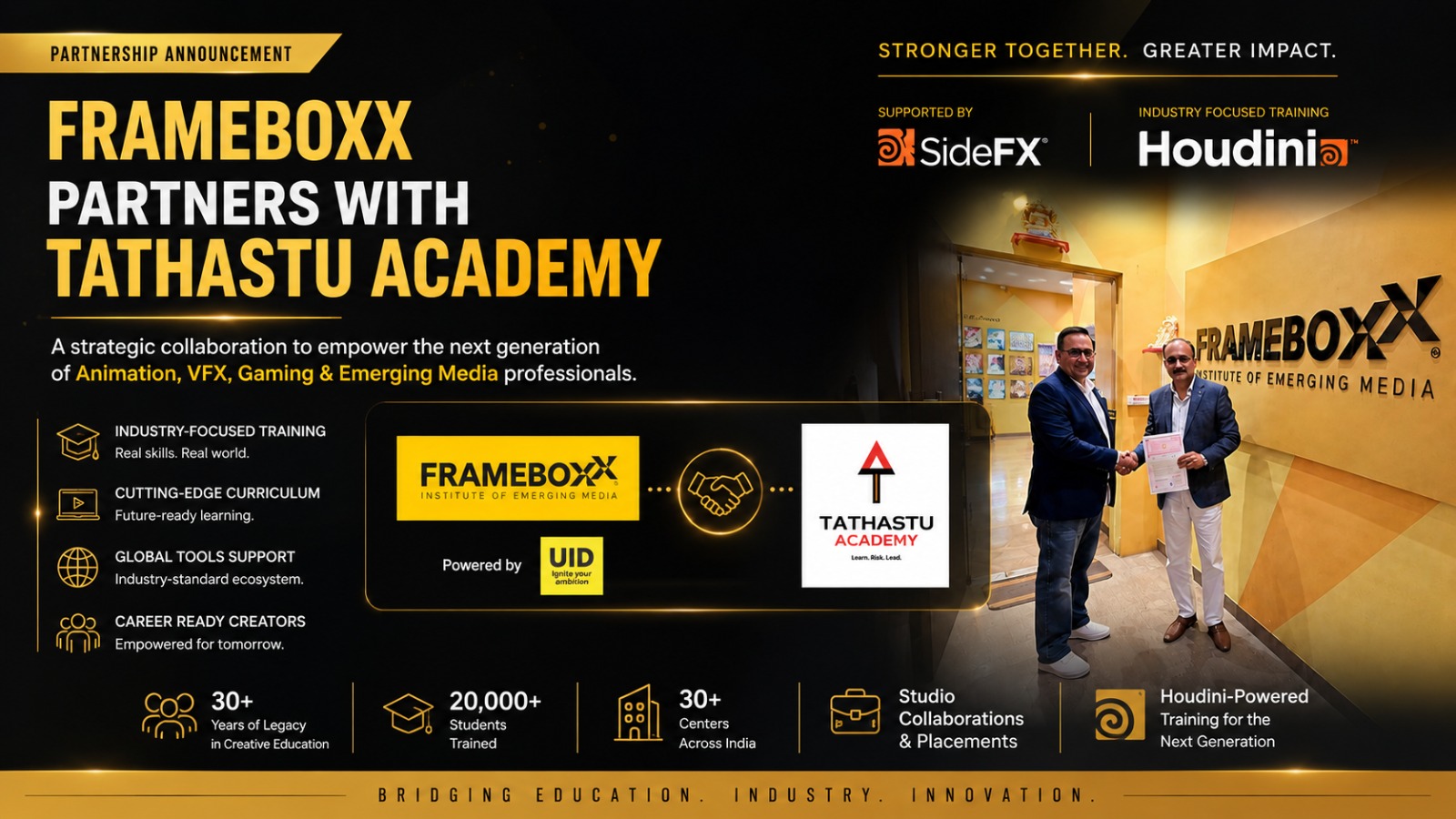 Tathastu Academy partners with Frameboxx to expand Houdini training across India.
