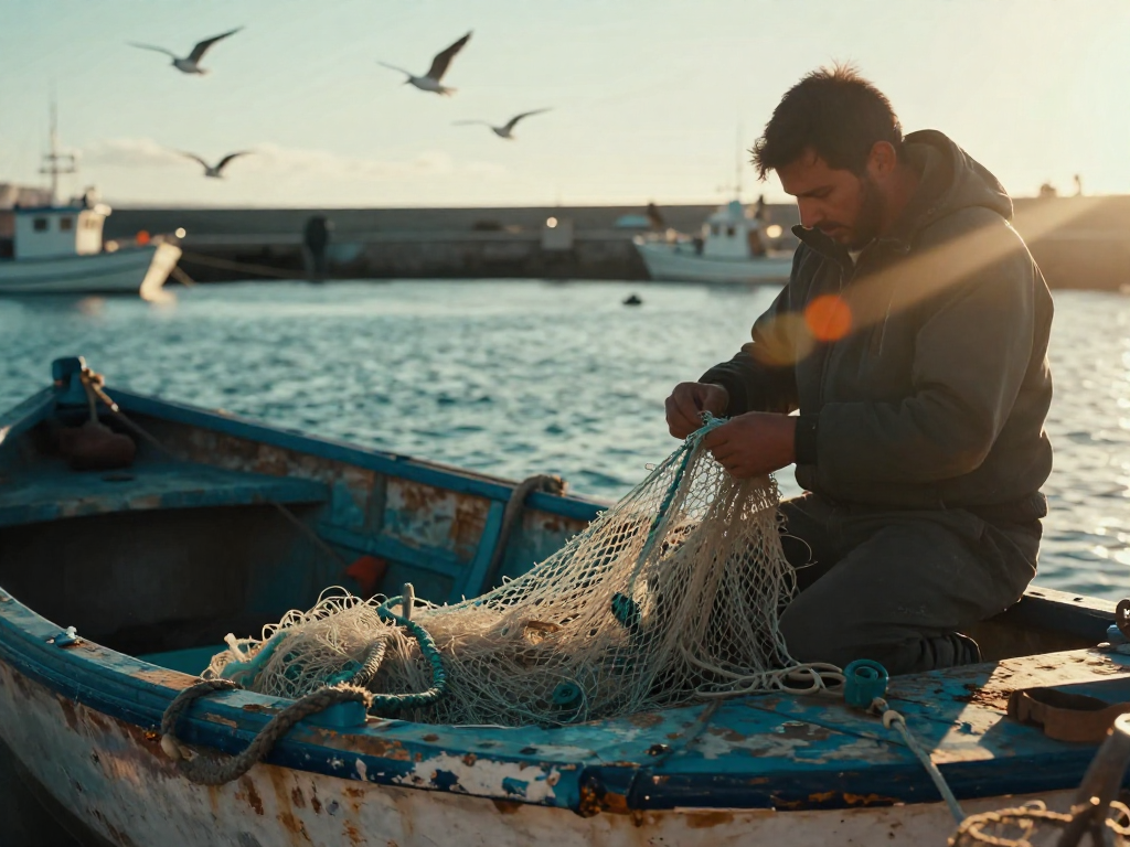 The Algarve’s working-town side: boats, nets, and winter fishing routines.