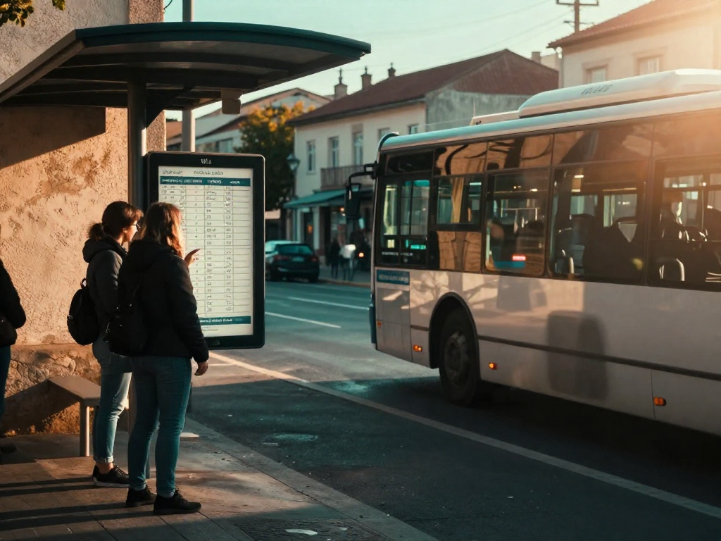 In Armação de Pêra ohne Auto unterwegs
