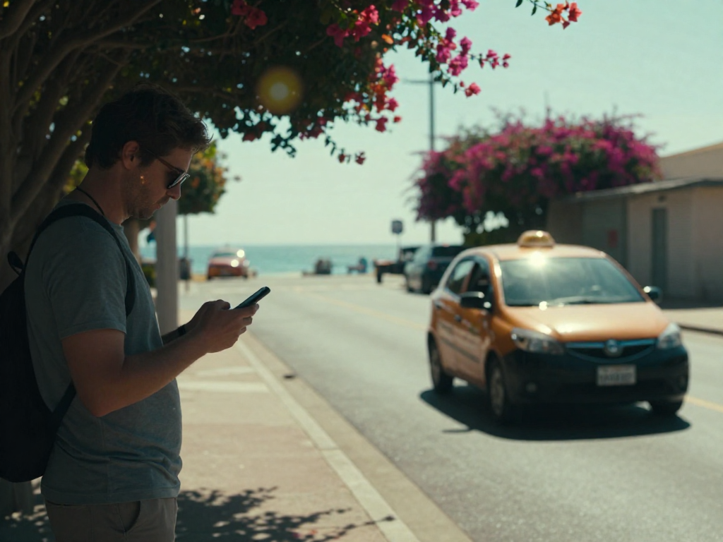 When buses don’t fit, taxis and ride-hailing cover short coastal hops.