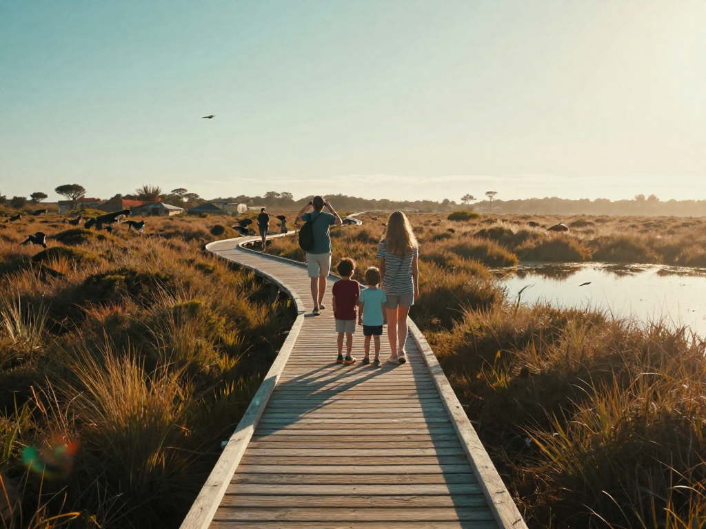 Short wildlife walks offer space, shade, and gentle adventure nearby
