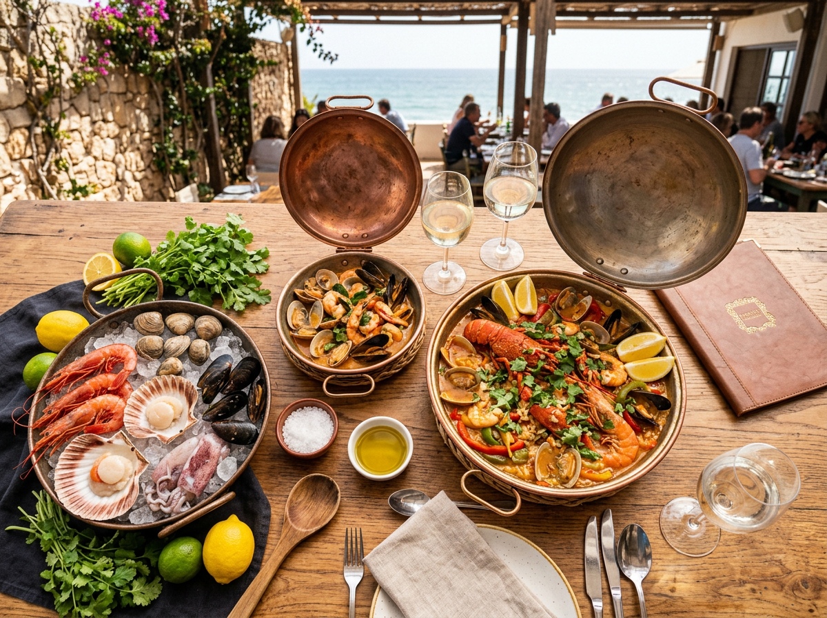 Portions, shellfish and fish choices become clear before you order