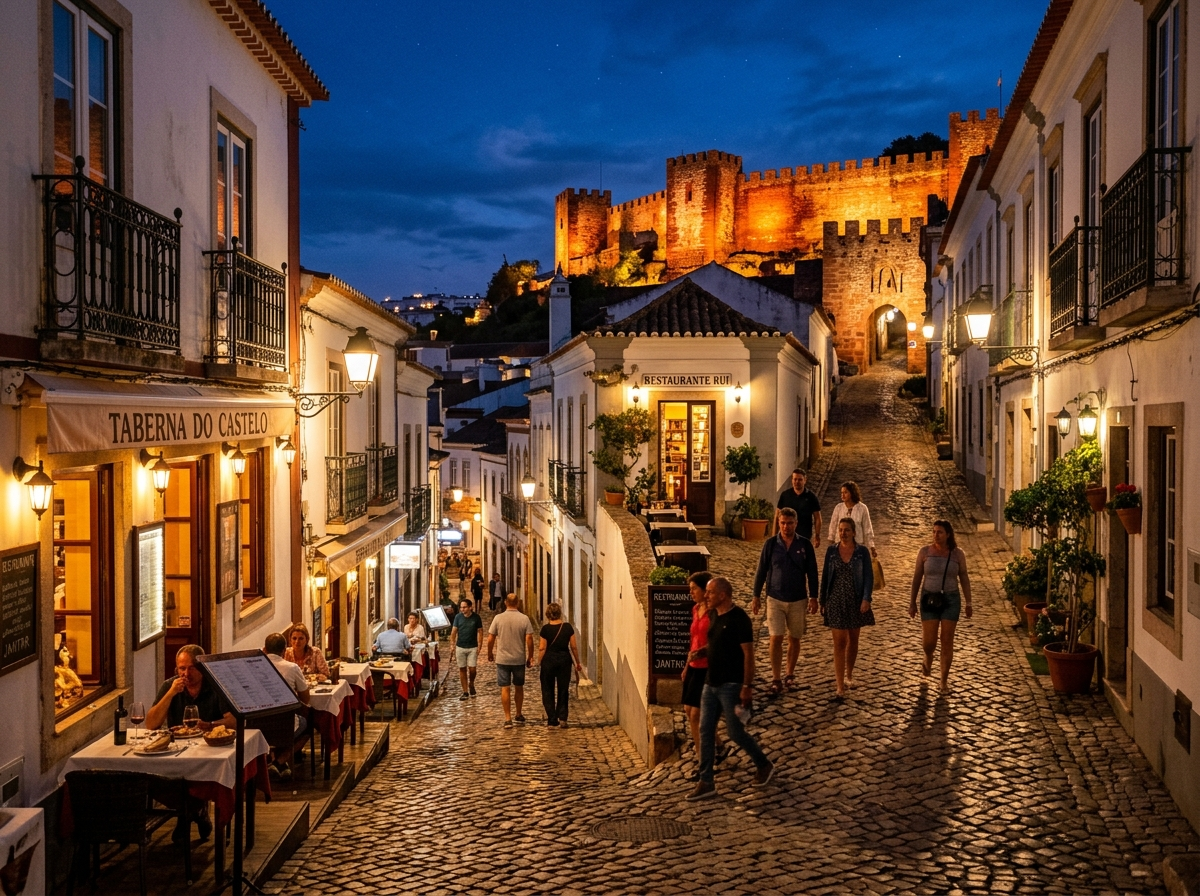 Silves glows after dark, perfect for an unhurried fado-focused evening