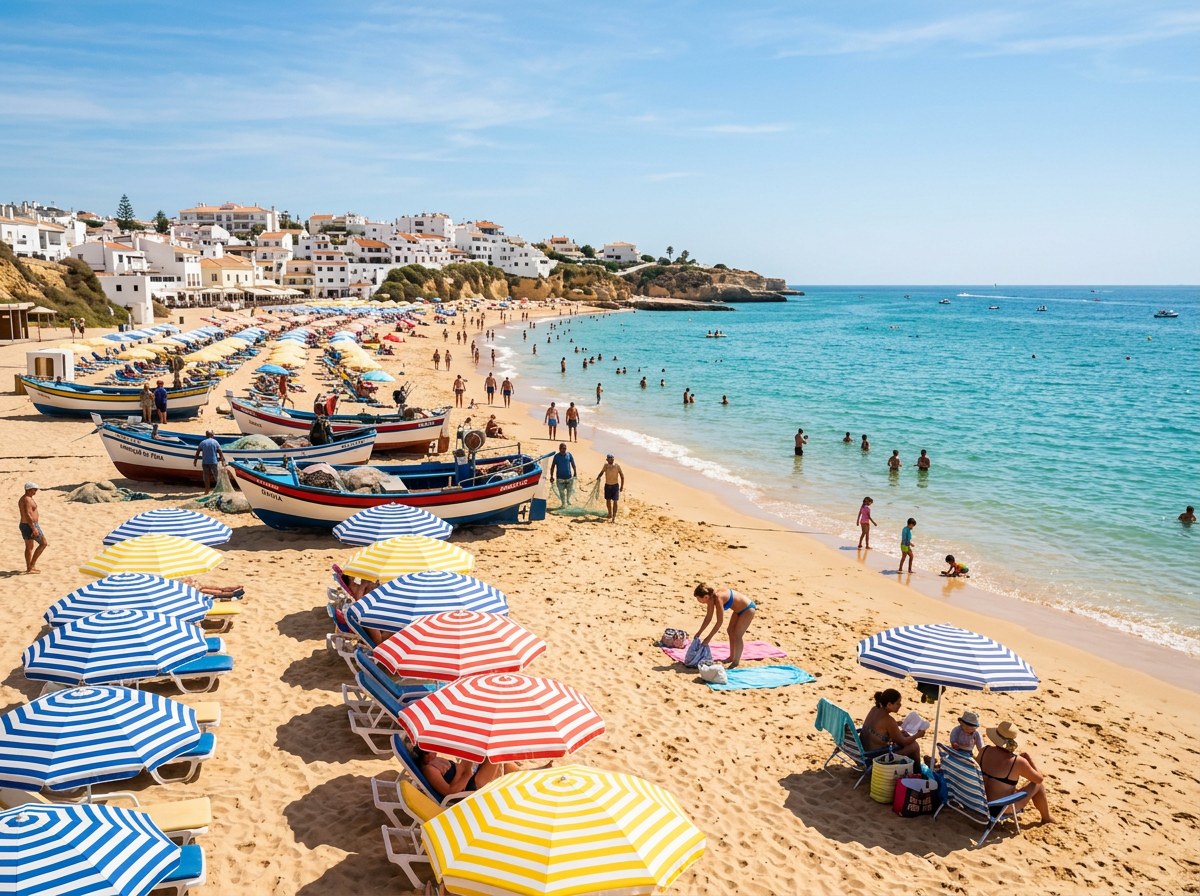 The week begins gently beside Armação de Pêra’s bright Atlantic shoreline