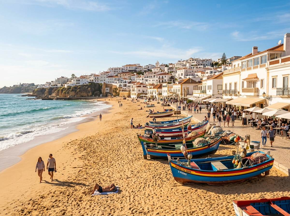 A first beach walk introduces the village’s gentle coastal rhythm.