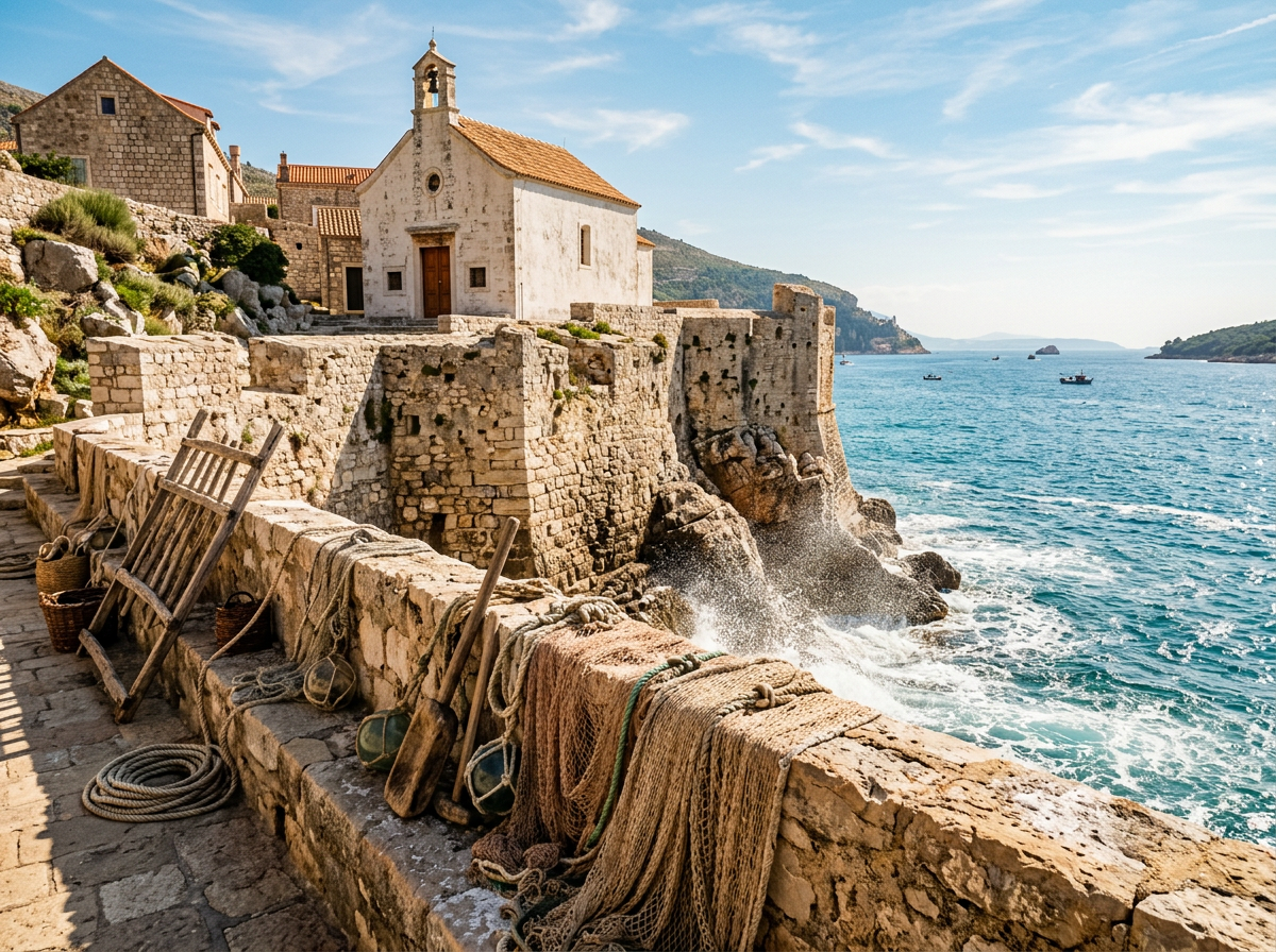 Old stone, salt air, and prayer reveal the chapel’s maritime past.