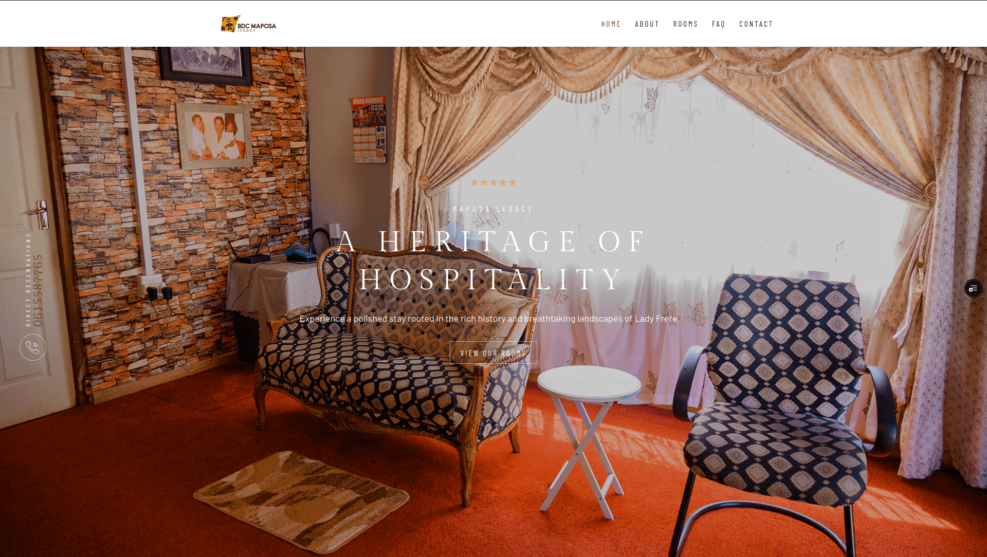 Maposa Legacy Hospitality Website