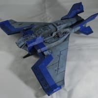 First layer of Kantor Blue over the previously applied Fenrisian Grey