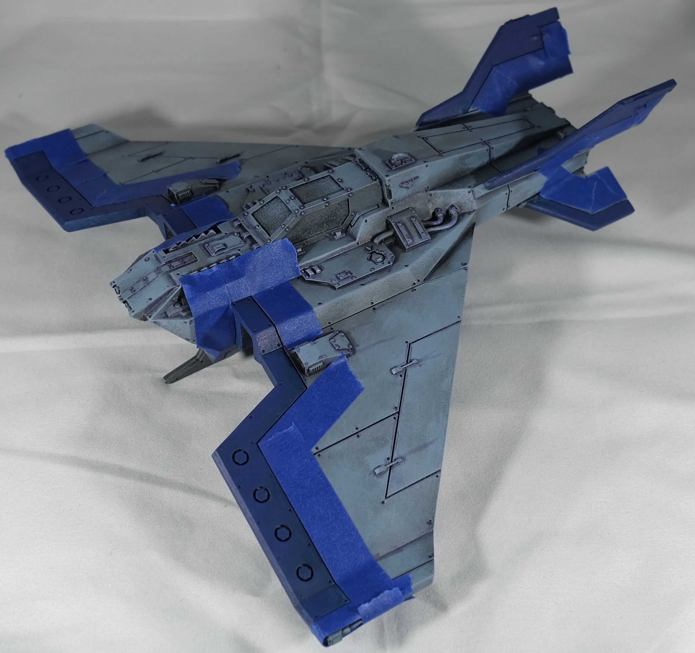 Macragge blue brushed over Kantor Blue