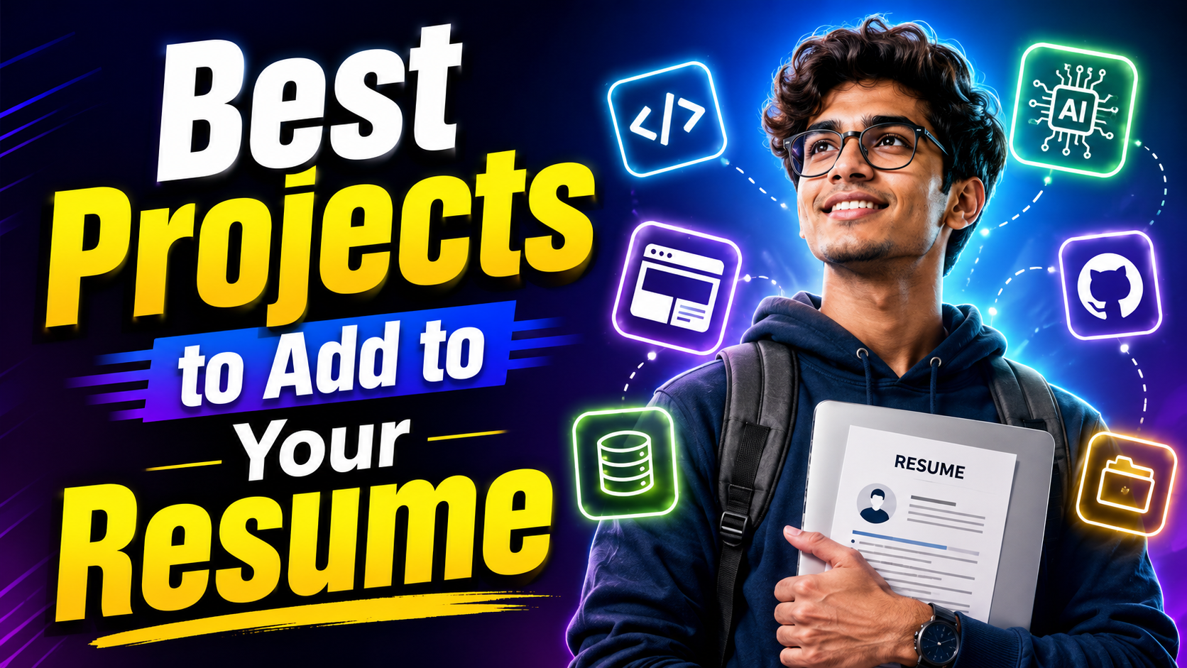 Best Projects to Add to Your Resume in 2026: For Students & Freshers — cover image