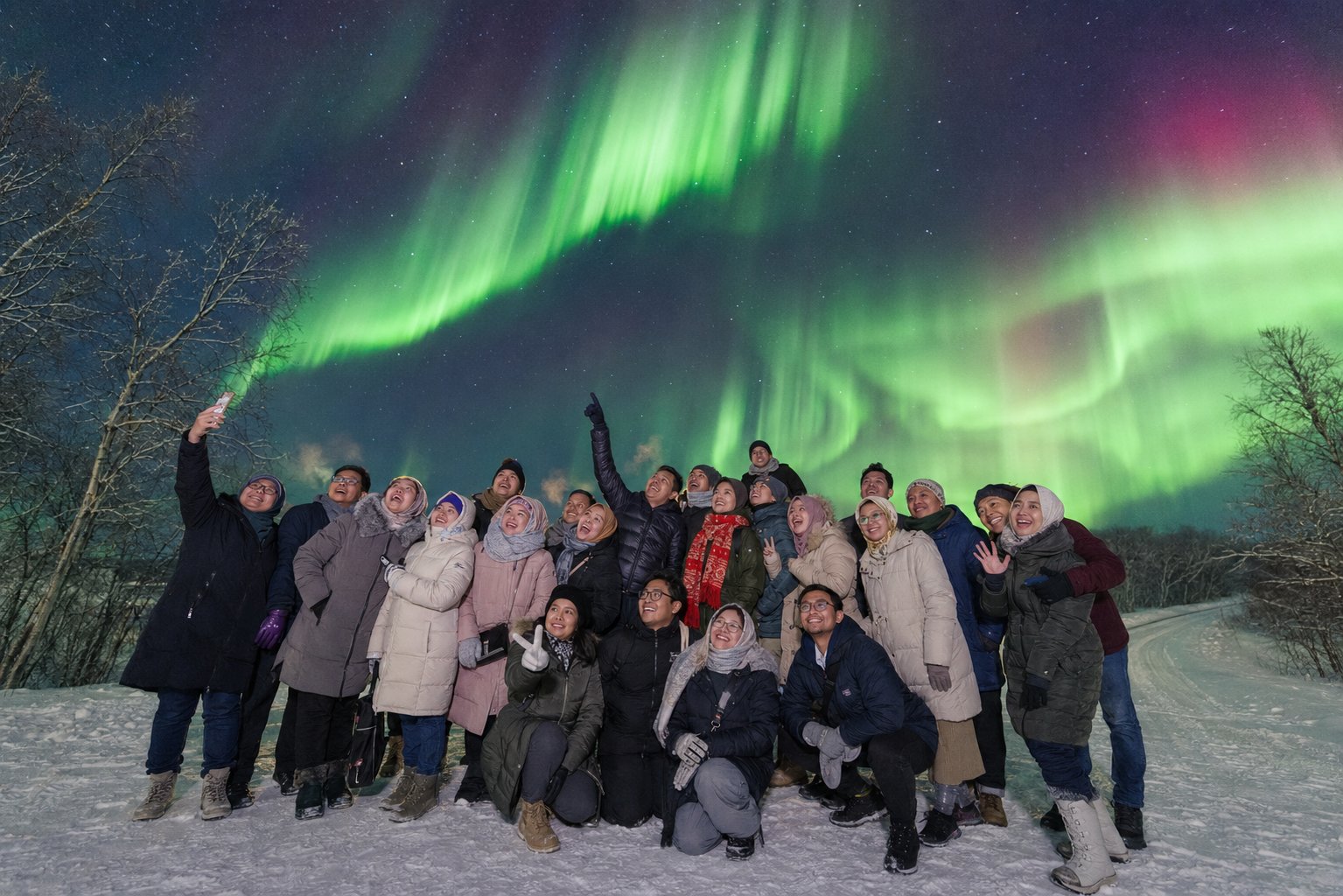 Russia Murmansk Aurora Glow