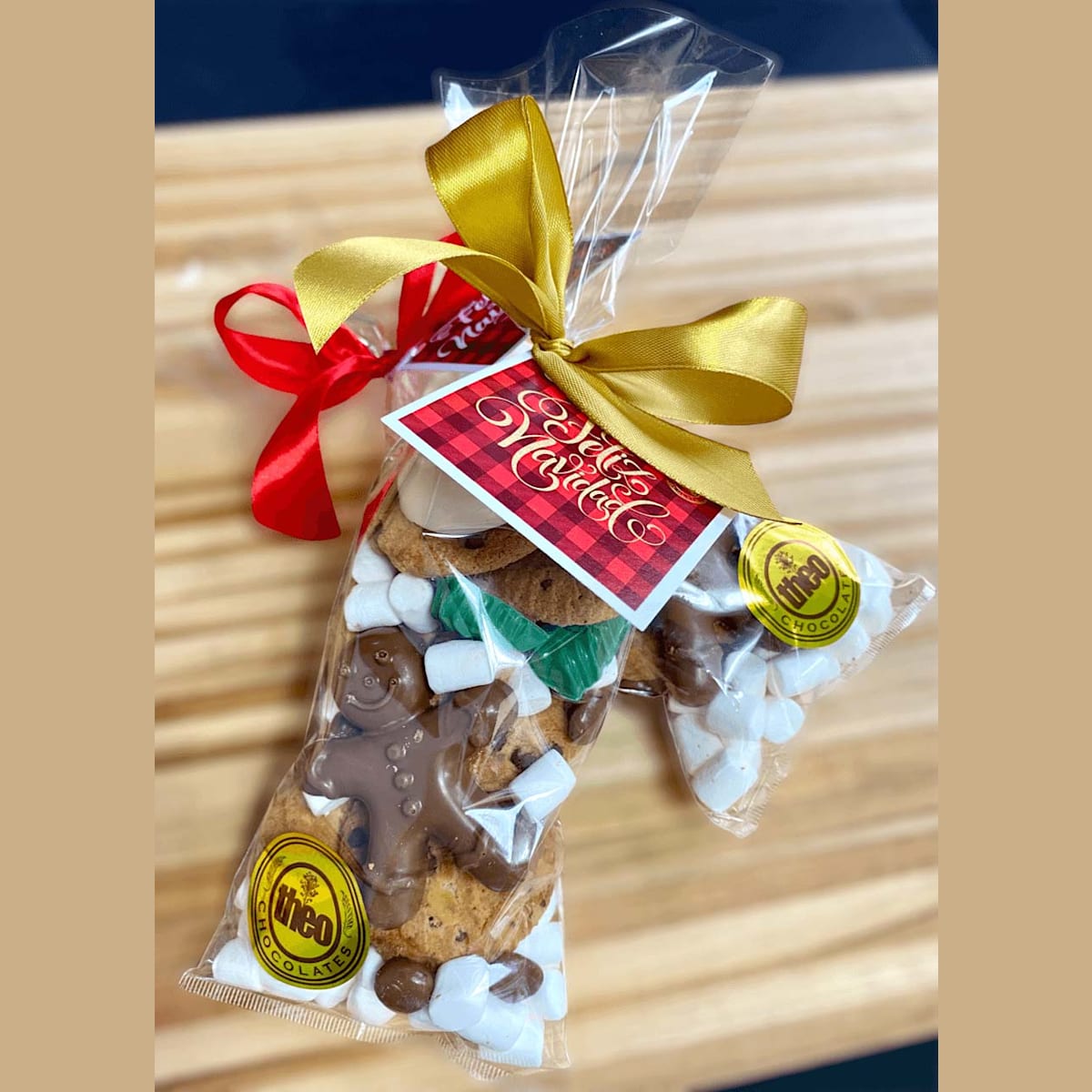 Bolsa de galletas de navidad