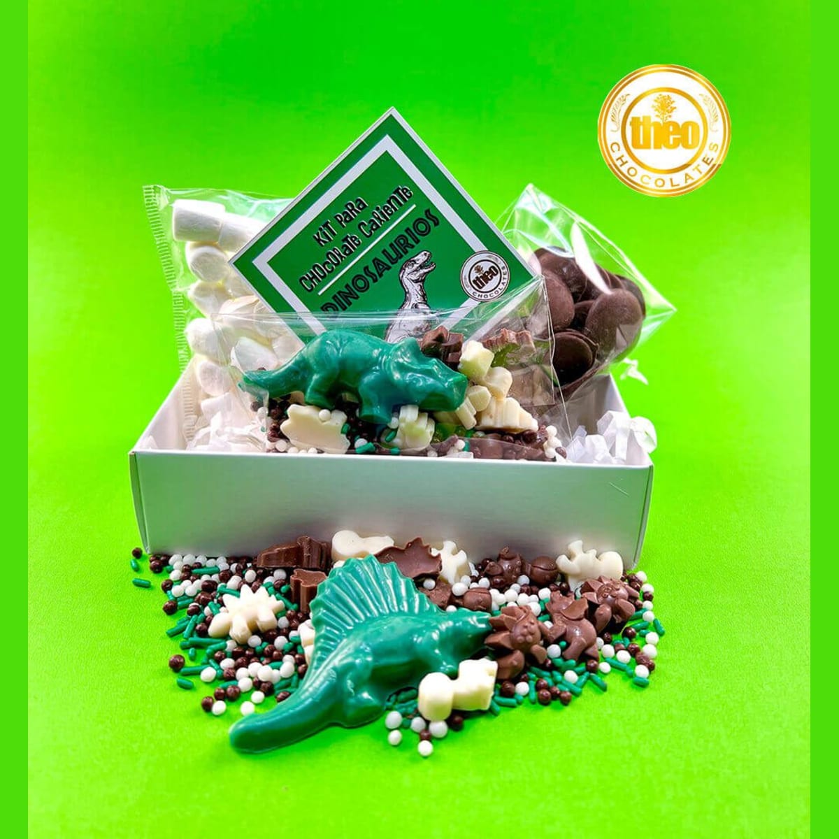 Kit para hacer Chocolate Caliente "Dinosaurios"