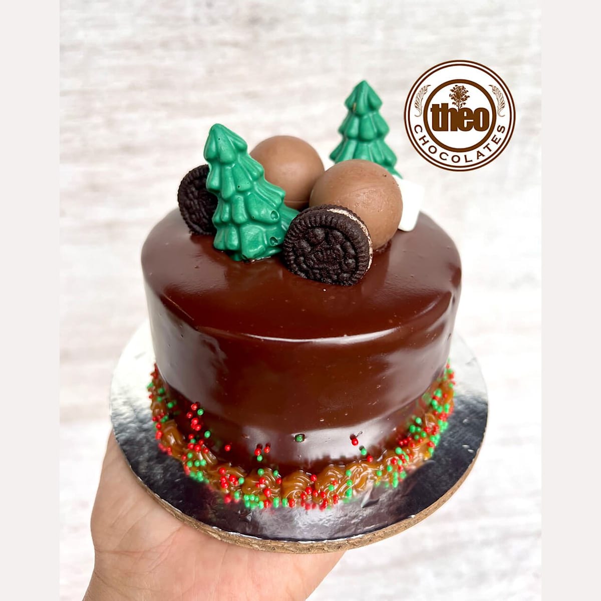 Queque personal navideño