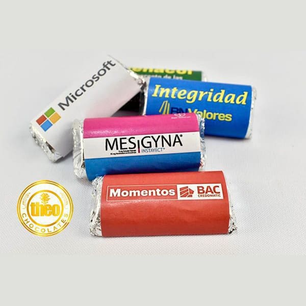 Mini barra de chocolate personalizada