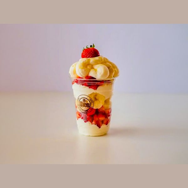 Vaso grande con crema