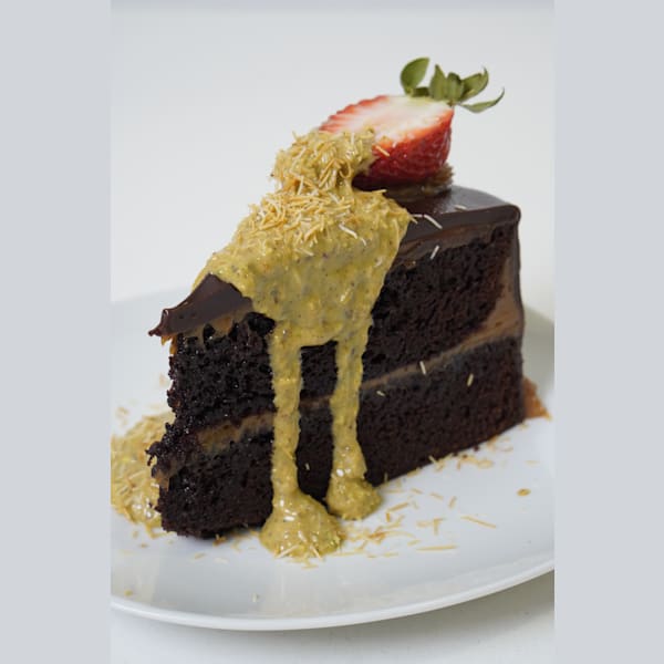 Queque de chocolate con Dubái