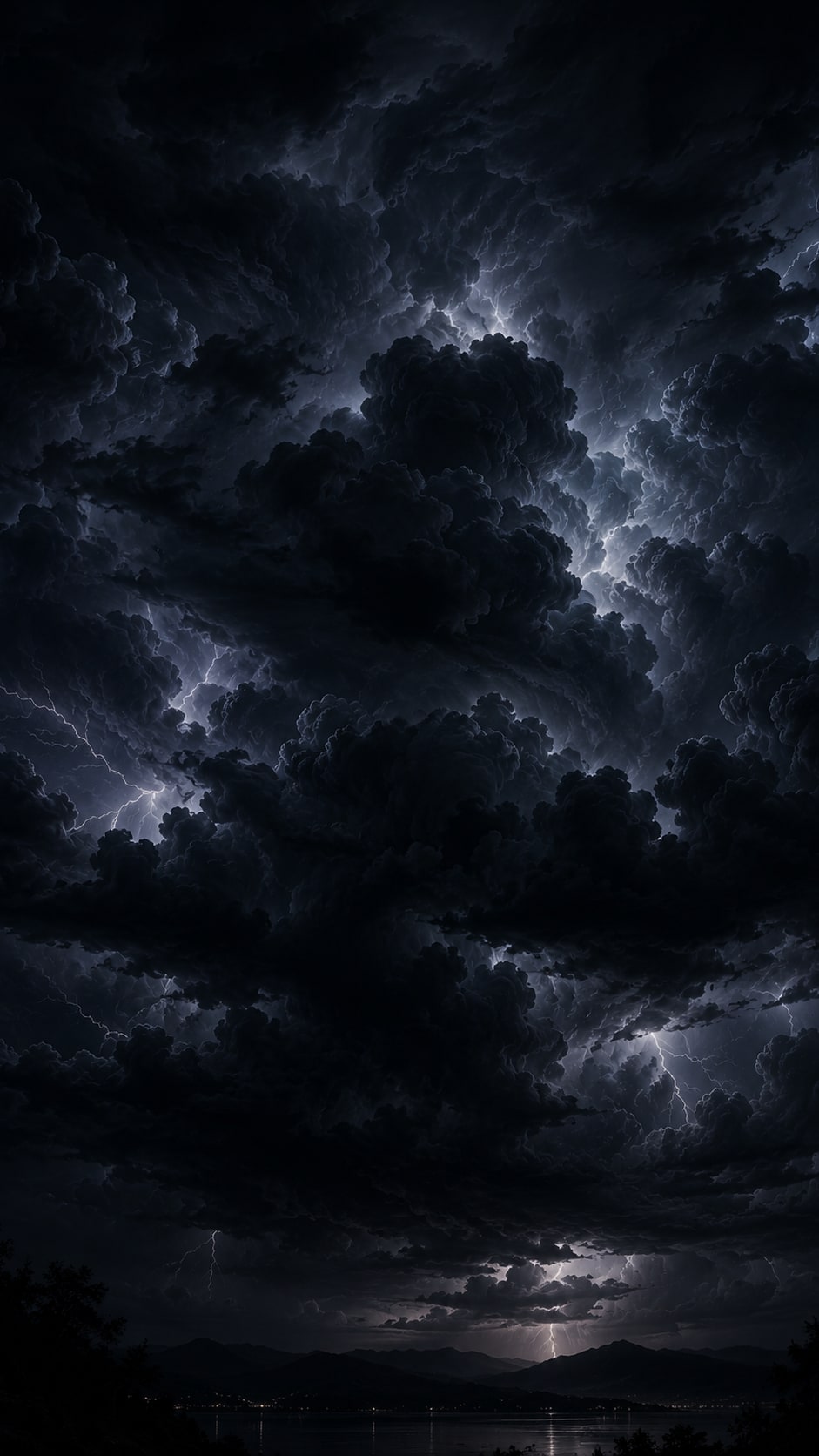 Heavy Storm Clouds at Night