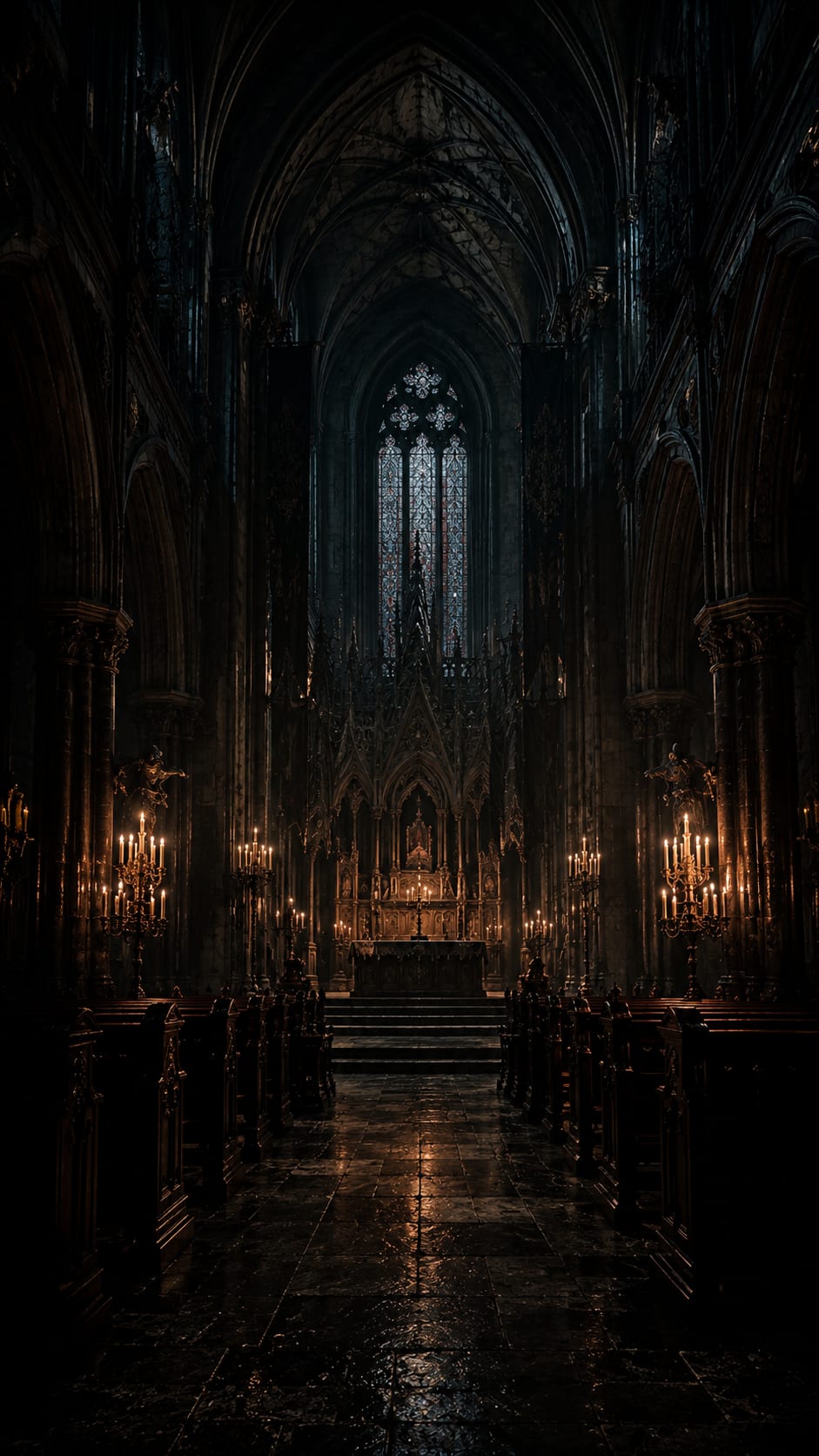 Gothic Cathedral Aisle