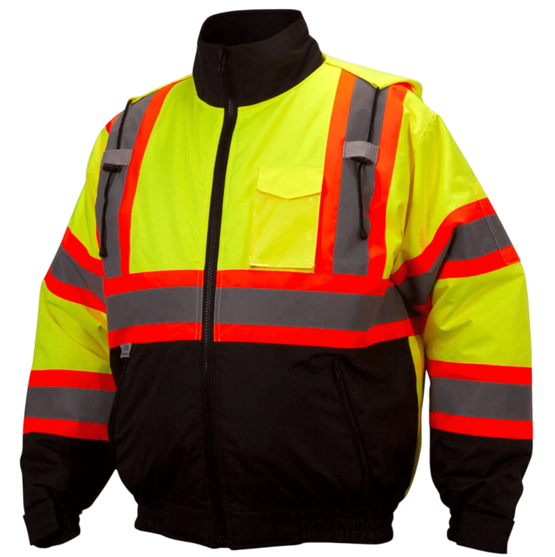 Reflective Safety Bomber Jacket