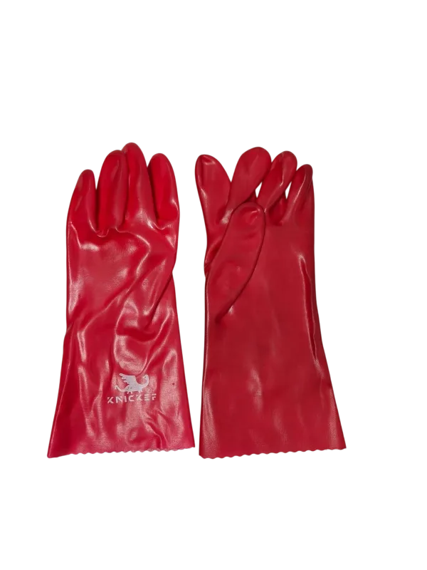 Heavy Duty Red PVC Chemical Resistant Safety Gloves – Industrial Protective Hand Gloves Kenya